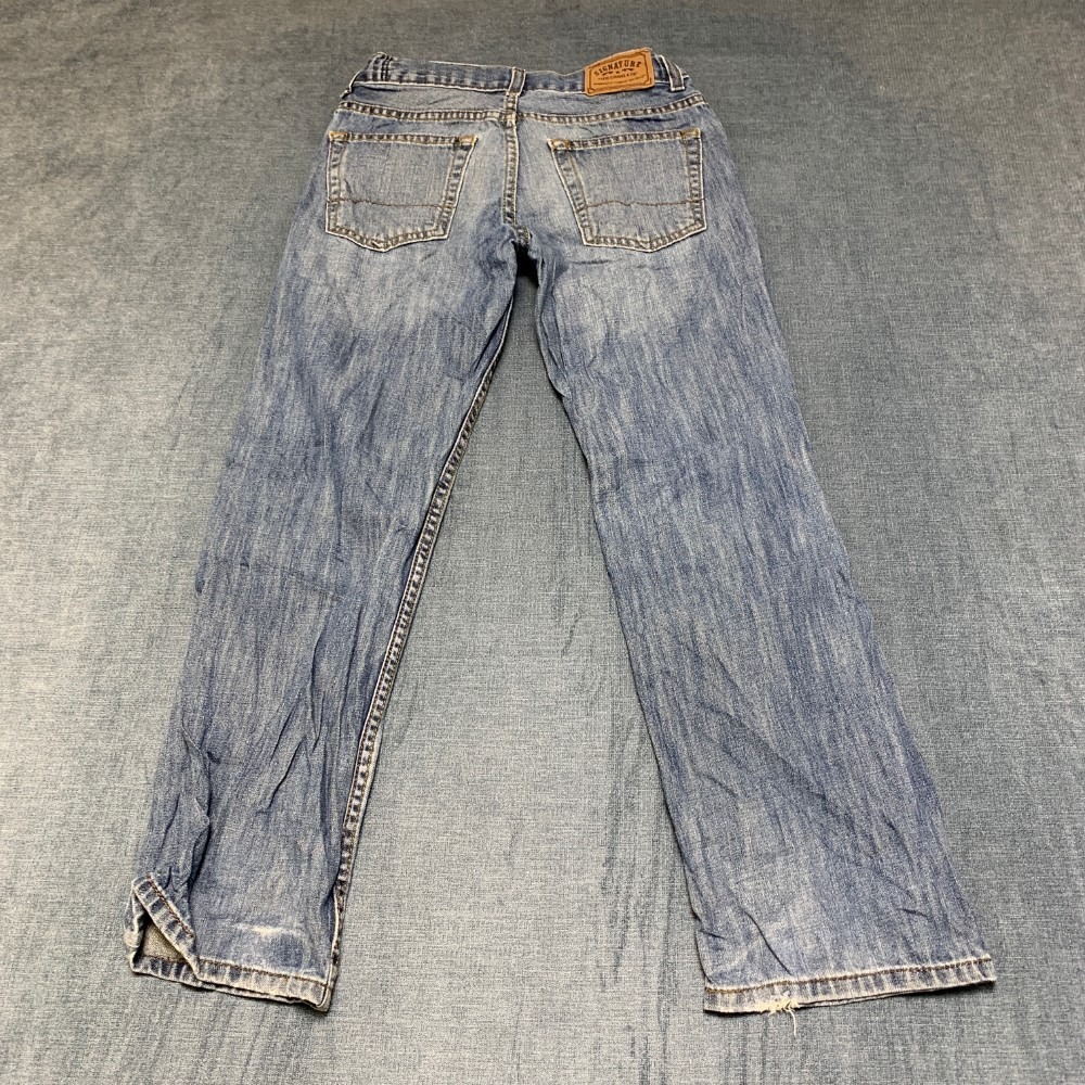 Signature By Levi Strauss & Co Jeans Boy 12R 28x26 Blue Denim Cotton Relaxed Fit